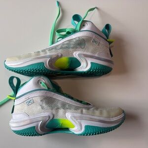 Nike Air Jordan XXXVI 36 GUO GS White/Hyper Jade Basketball DM0795-107 - SIZE 5Y